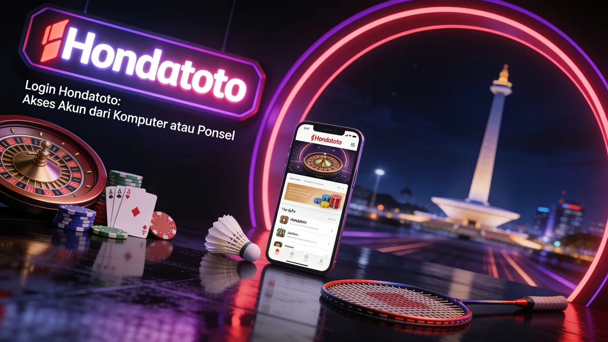 Login Hondatoto: Akses Akun dari Komputer atau Ponsel untuk pemain di Indonesia
